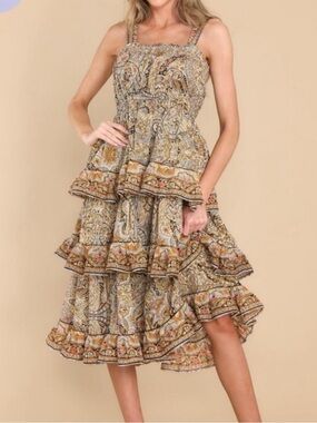 Cleobella Rosalie midi dress Kaleidoscope size Medium